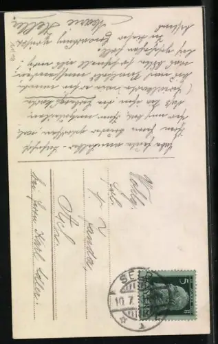 Foto-AK R & K / L Nr. 5124/6: Mädchen mit Kopfschmuck