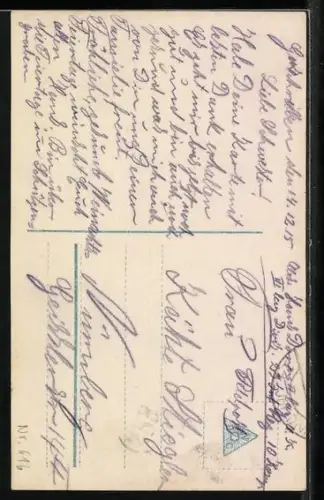 Foto-AK R & K / L Nr. 7070/1: Familie am Weihnachtstag