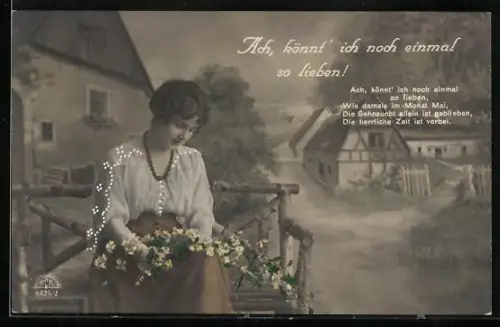 Foto-AK R & K / L Nr. 8825/2: Ach, könnt ich noch einmal so lieben !