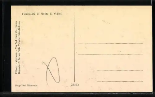 AK Funicolare di Monte S. Vigilio, Seilbahn
