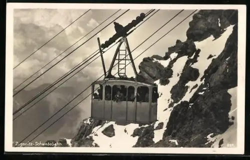 AK Ansicht der Zugspitz-Schwebebahn