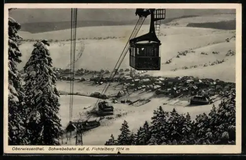 AK Oberwiesenthal, Schwebebahn auf den Fichtelberg