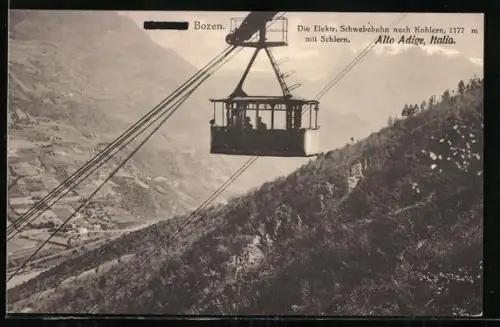 AK Bozen, Elektrische Schwebebahn nach Kohlern mit Schiern
