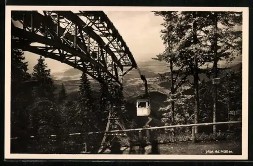 AK Freiburg i. Br., Seilschwebebahn a. d. Schauinsland