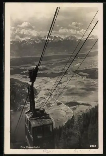 AK Kanzelbahn mit Blick in die Berge