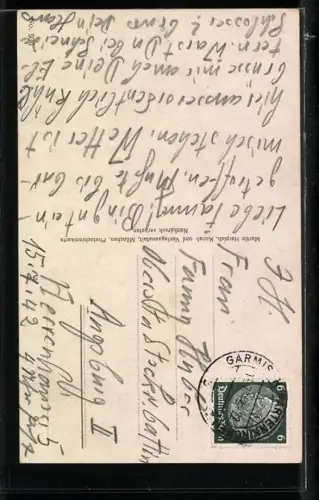 AK Zugspitzbahn mit Ständer