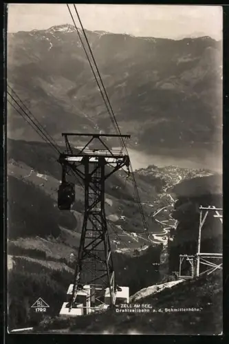 AK Zell am See, Drahtseilbahn auf die Schmittenhöhe