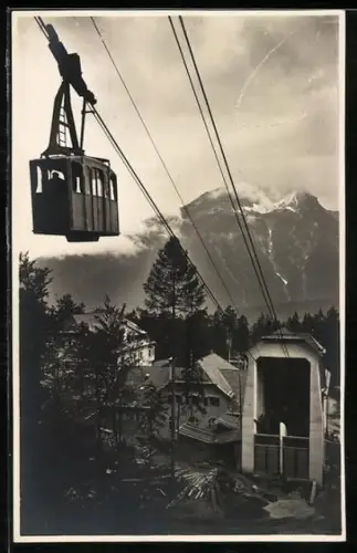 AK Zugspitzbahn, Ausfahrt aus der Talstation