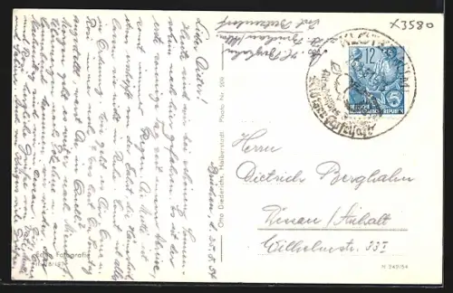 AK Klötze /Altm., Blick in die Engelstrasse mit Gasthaus Zum goldenen Löwen und Hotel Zum goldenen Löwen