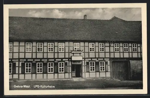 AK Gebra /West., Frontansicht des LPG-Kulturheims
