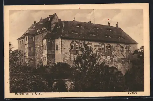 AK Heldrungen, Blick zum Schloss