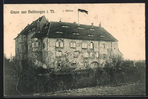 AK Heldrungen i.Th., Blick auf das Schloss