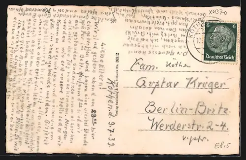 AK Köthen i. Anhalt, Partie am Schlossgraben