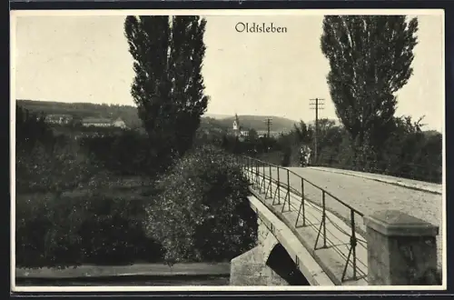 AK Oldisleben, Blick auf die Brücke
