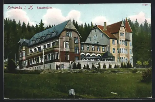 AK Schierke i. H., Blick auf das Sanatorium