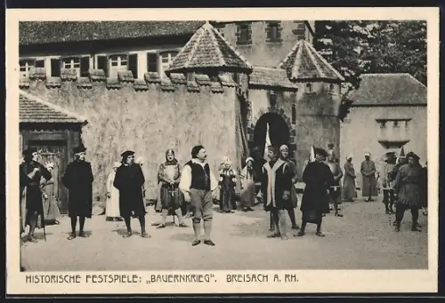 AK Breisach, Historische Festspiele, Szene aus dem Bauernkrieg
