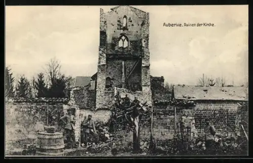 AK Auberive, Ruinen der Kirche