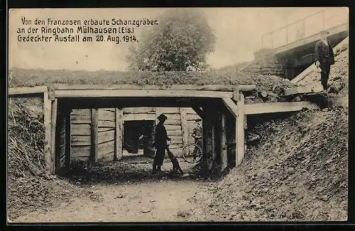 AK Mülhausen, Schanzgräben an der Ringbahn