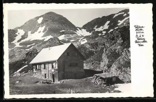 AK Feldnerhütte, Blick auf die Hütte