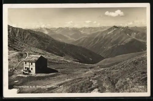AK Glorerhütte, Sicht a. d. Berger Törl