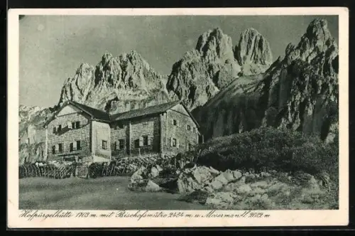 AK Hofpürgelhütte, Gesamtansicht mit Bischofsmütze