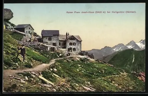 AK Kaiser Franz Josef-Haus, Ansicht in den Alpen