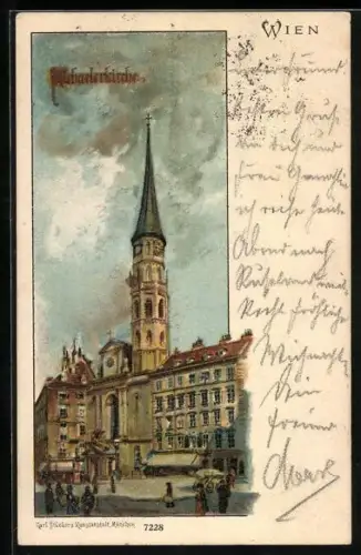 Lithographie Wien I, Michaelerkirche