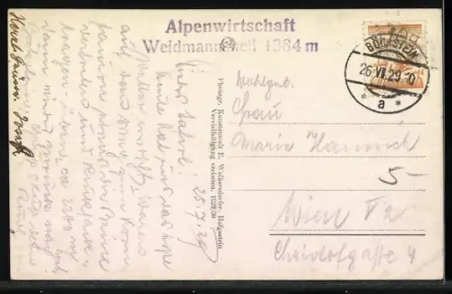 AK Böckstein, Alpenwirtschaft Weidmannsheil im Anlauftal