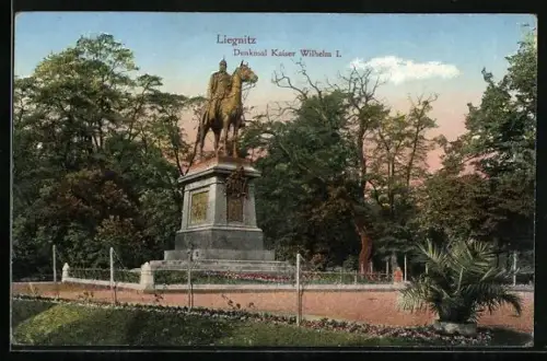 AK Liegnitz, Denkmal Kaiser Wilhelm I.