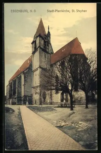 AK Eggenburg /N.-Ö., Stadt-Pfarrkirche St. Stephan