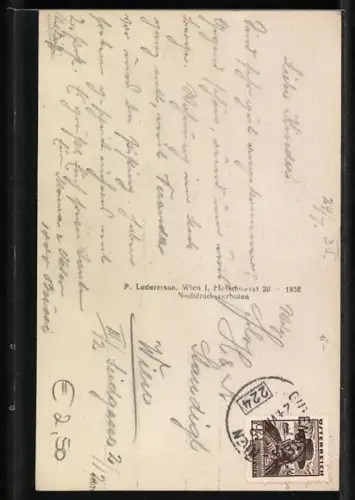 AK Miesenbach /N.-Oe., Am Kreuzbach mit Strassenpartie