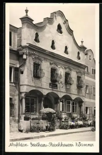 AK Neufelden, Gasthaus-Fleischhauerei A. Sammer