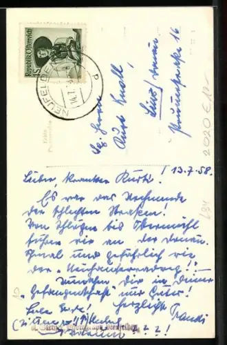 AK Neufelden, Gasthaus-Fleischhauerei A. Sammer