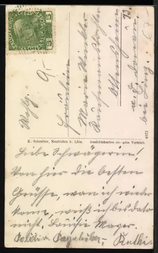 AK Neufelden /Ob.-Oest., Unternberg aus der Vogelschau