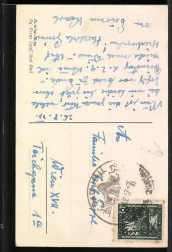 AK Bad Hall, Badeanstalt und voller Marktplatz