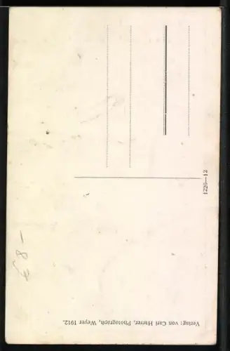 AK Weyer a. d. Enns, Biberbrunnen am Marktplatz