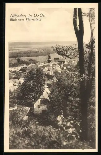 AK Uttendorf /O.-Oe., Blick vom Pfarrerberg