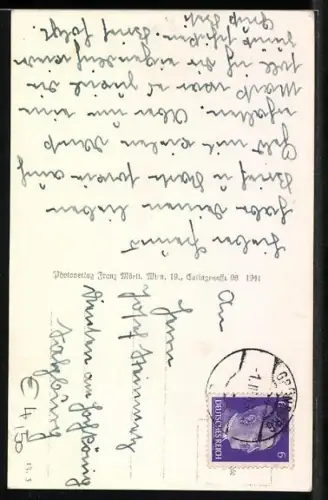 AK Steinbach a. d. Steyr, Ortspartie vom Wasser aus gesehen