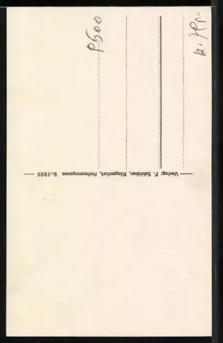 AK Villach, Ansicht des Kriegerdenkmals