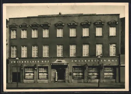 AK Düsseldorf, Hotel-Restaurant Zweibrücker Hof, Königsallee 92