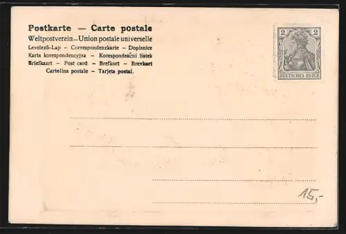 AK Berlin, Abschiedsfest der Berliner Seminar-Abiturienten 1905, Ballszene, lesender und feiernder Student
