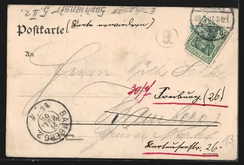 Lithographie Berlin-Treptow, Restaurant Neues Eierhäuschen, Inh. F. Müller