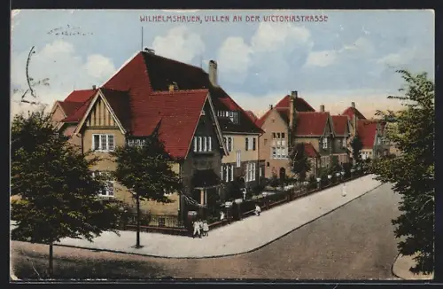 AK Wilhelmshaven, Villen an der Victoriastrasse