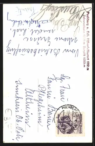 AK Puchberg a. Sch., Blick zur Burg