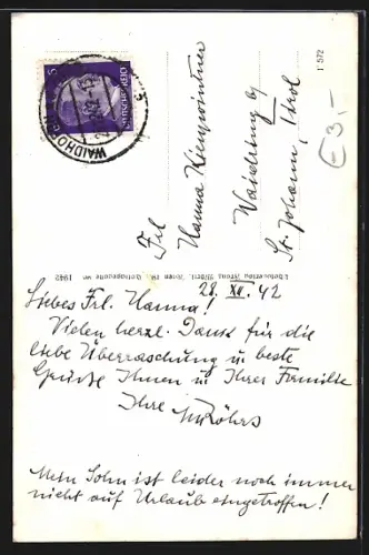 AK Waidhofen an der Ybbs, Teilansicht mit Kirche