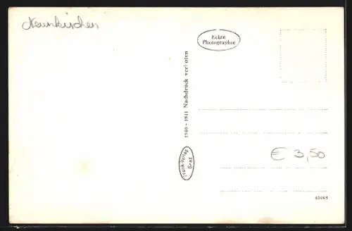 AK Payerbach /N.-D., Teilansicht m. d. Gahns