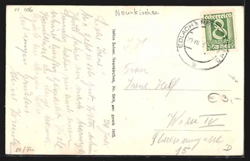 AK Reichenau an der Rax, Edlach, Raxalpe, Dr. Konried`s Kuranstalt