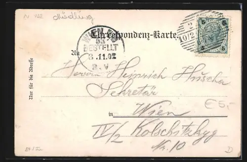 AK Gumpoldskirchen, Teilansicht mit Kirche