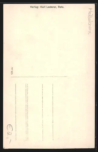 AK Hardegg a. d. Thaya, Blick zum Schloss