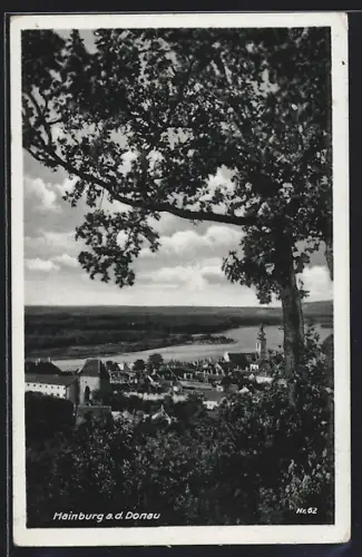 AK Hainburg a. d. Donau, Teilansicht mit Kirche